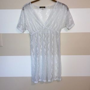 White Coverup Dress